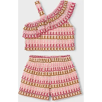 Chlapecká bunda Dětská souprava Mayoral 3225.6G.Mini.PPY2 růžová 42X, vel. 128