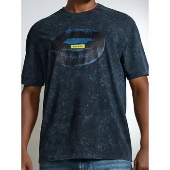 Oblečení a móda Sinsay - Tričko comfort fit - černá - 505EY-99X - 505EY-99X-XS