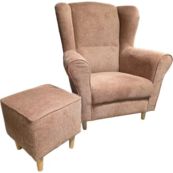 Křeslo Křeslo ušák ANABEL hnědá