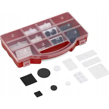 Podložka pod nábytek 240 samolepicích chráničů na nábytek a stěny – čtvercové a kulaté