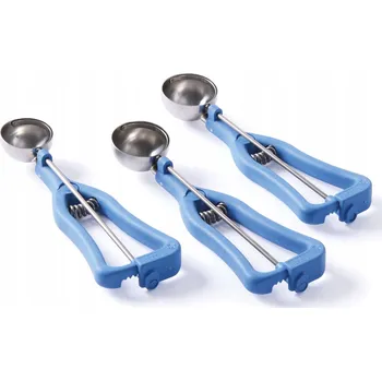 Naběračka NABĚRAČKA NA ZMRZLINU PORCOVAČ LŽÍCE S VYPUŠŤOVADLEM OCELOVÁ 1/30 ROBUSTNÍ