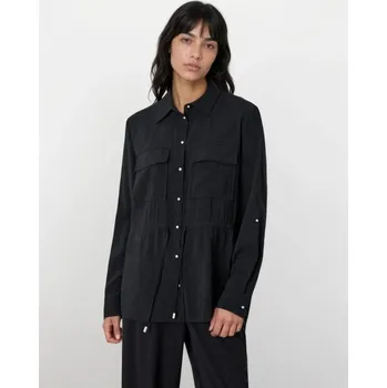 Dámská košile Sinsay - Košile s cargo kapsami a zavazováním v pase - černá - 039GY-99X - 039GY-99X-XS