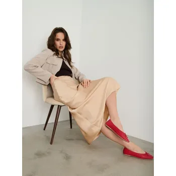 Dámská sukně Sinsay - Midi sukně - béžová - 098AM-80X - 098AM-80X-XL