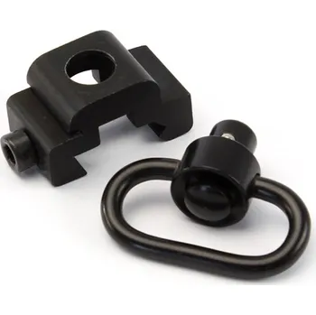 JJ Airsoft Montáž MWS na RIS lištu s rychlo-odnímatelným okem na popruh - černá