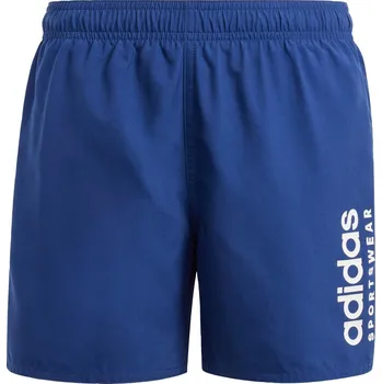 Dámské plavky ADIDAS Plavecké šortky Sportswear Essentials Logo CLX Kids 15 LET BÍLÁ|MODRÁ
