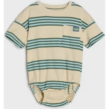 Sinsay - Bavlněné proužkované body - béžová - 157BA-08X - 157BA-08X-68