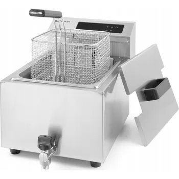 fritéza GASTRONOMICKÁ FRITÉZA S VÝPUSTNÝM KOHOUTEM, DIGITÁLNÍ, 8L, 3500W HENDI