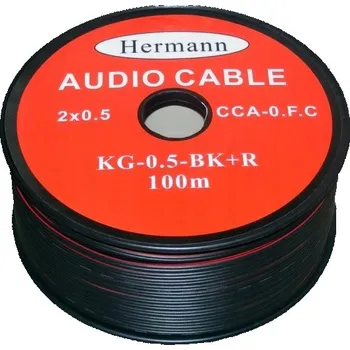 elektrický kabel Reproduktorový kabel Hermann MP-1162 2 x 0,5 mm2, 100 m