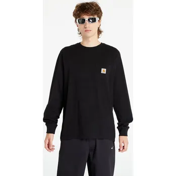 Pánské tričko Tričko Carhartt WIP Longsleeve Pocket T-Shirt UNISEX Black M