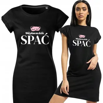 Dámské pyžamo Dámské pyžamo černé Košile Noční pohodlné na spaní Bestie Vel S