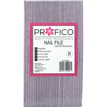 Šedý PILNÍK na nehty BOAT 180/240 25 Ks .