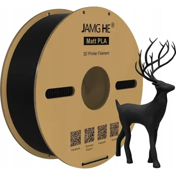 Filament Matný PLA filament Jamghe 1 kg Černý 1,75 mm