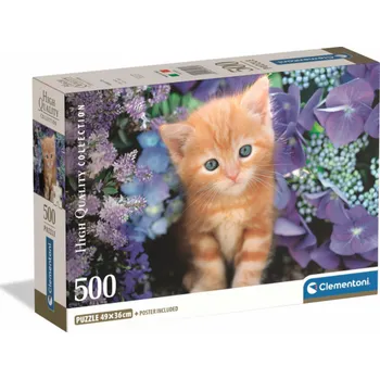 Puzzle Clementoni - Puzzle 500 Zrzavá kočka