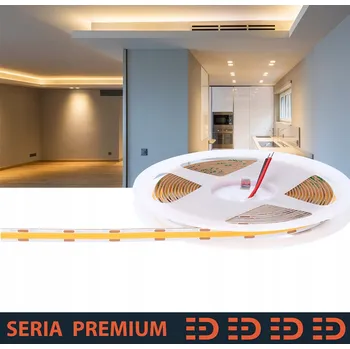 LED páska LED pásek 12V | COB | 480 LED/m | teplá bílá 3000K | 950lm | Ra90 | Role 50m