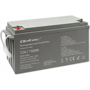 Záložní baterie AGM Akumulátor Qoltec 12V 150Ah 2250A