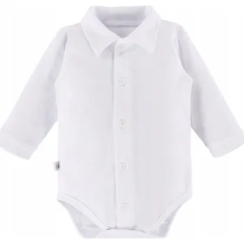 Kojenecký body Dětské body Eevi s dlouhým kojenecké bílé tričko, vel 80 cm, pro děti od 1 roku