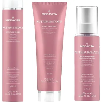 Kosmetická sada MedaVita Nutrisubstance šampón 250 ml + maska na vlasy 150 ml + sprej na vlasy 150 ml kosmetická sada
