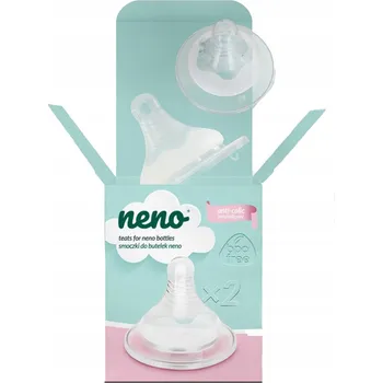 Neno sada saviček na láhev 3m+ M dudlík antikoliková x2 kusy