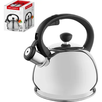 Konvice na čaj Nerezová konvice na vaření vody s píšťalkou FLORINA BELLA 1,5 l