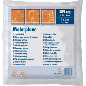 Fólie zakrývací LDPE 18 µm – 4×5 m