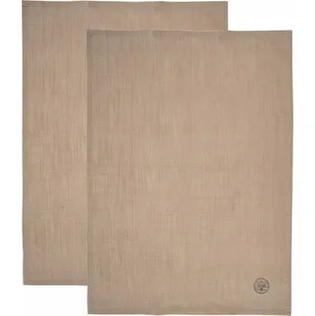 Utěrka Kuchyňské utěrky bavlněné hnědé 70x50 cm 2 ks