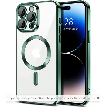 Pouzdro na mobilní telefon Techsuit - Luxury Crystal MagSafe - Samsung Galaxy S26 Ultra - tmavě zelená