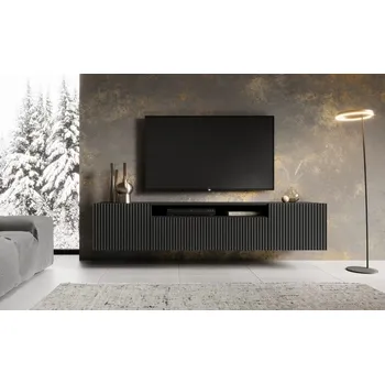 Televizní stolek ArtAdrk TV stolek NOEMI závěsný | černá