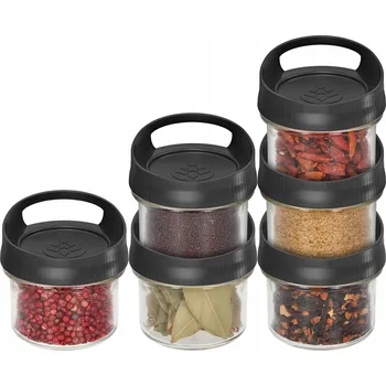 Dóza na potraviny SKLENĚNÁ NÁDOBA 6 Ks NA POTRAVINY POLÉVKU SALÁT UZAVÍRATELNÁ ZAVAŘOVACÍ SKLENICE 235 ML sada