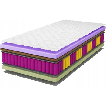 Matrace Matrace s taštičkovými pružinami Nowoczesne Materace 180 x 200 x 17 cm H3 , H4