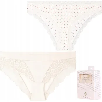 Dámské spodní prádlo MORAJ KALHOTKY DÁMSKÉ KALHOTKY S KRÉMOVOU KRAJKOU 2-BALENÍ XXL