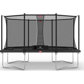 Fitness BERG Trampolína 410 s ochrannou sítí Regular obdélníková BERG Favorit KAŠTANOVÁ|ŠEDÁ