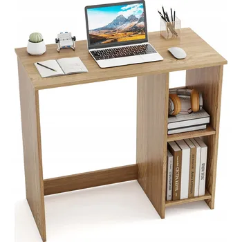 Obdélníkový psací stůl Costway 80 x 40 x 74 cm, béžové odstíny