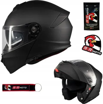 Helma na motorku Motocyklová přilba vyklápěcí MT GENESIS SV PURE MATT BLACK černá matná + DÁRKY ZDARMA