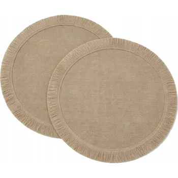 prostírání Prostírání na stůl, podložky pod talíře, vánoční, juta, přírodní, eko - 4 kusy