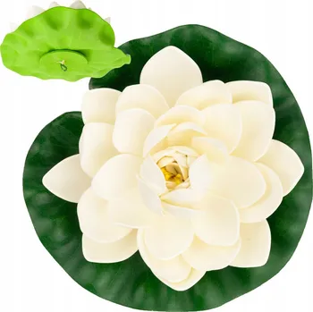 umělá květina LEKNÍN UMĚLÁ LOTOSOVÁ KVĚTINA PLOVOUCÍ DO JEZÍRKA PLOVOUCÍ ATRAPA