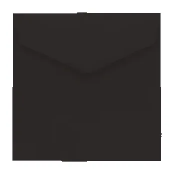 Obálka Poštovní obálka černá 155x155mm