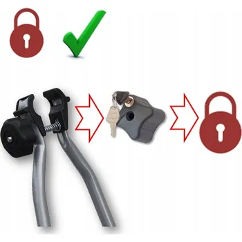 Nosič kol 4X Knoflík s ochranou proti krádeži pro nosiče kol na zavazadlový prostor MENABO