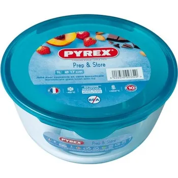Skleněná mísa Pyrex modrá 1 l 17 cm