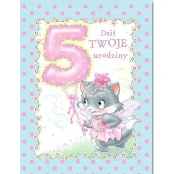 Obraz KARTKA OKOLICZNOŚCIOWA URODZINY 5 MF10