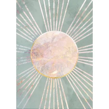 Plakát Plakát, Obraz - Sage Green Boho Sun Rays, Sarah Manovski