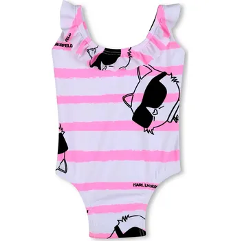 Dámské plavky Jednodílné dětské plavky Karl Lagerfeld Z31066.86.108 bílá 00X, vel. 108