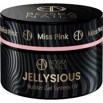 Lak na nehty Stavební gel Želé Jellysious Miss Pink na nehty Boska Nails 50 ml