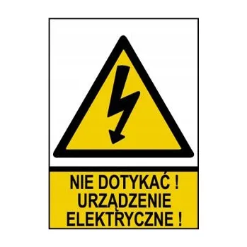 Tabulka Zákaz dotýkat se – Elektrické zařízení