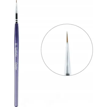 Kosmetický štětec Štětec Synthetic #11 CREATOR na obočí tenký, fialová rukojeť
