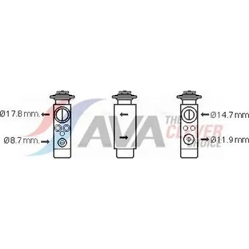 Ventil klimatizace Expanzní ventil, klimatizace AVA COOLING SYSTEMS CN1219