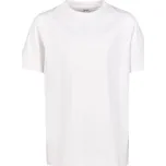 BUILD YOUR BRAND BY 116 / Dětské tričko z těžké bavlny - white 110-116