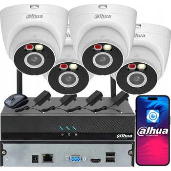 IP kamera Monitorovací systém DAHUA pro 4 kamery 5MPx T5A-PV Smart Dual Light Audio Mikrofon