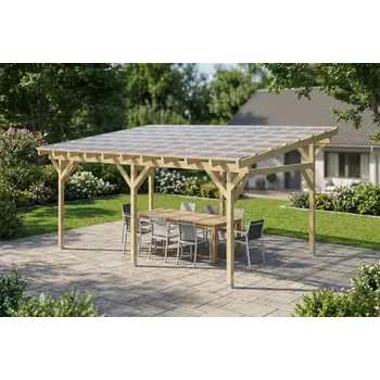 Zahradní stavba Dřevěná pergola Classico volně stojící 400x650