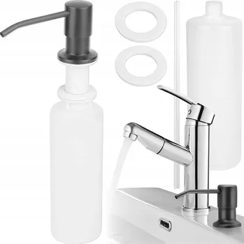 Dávkovač mýdla Dávkovač MEMFLOW Manuální dávkovač 350 ml šedý