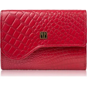 Peněženka Paolo Peruzzi dámská peněženka z pravé kůže červená